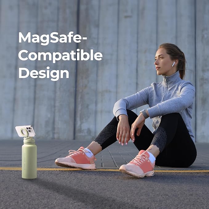 ZTAR Insulated Stainless Steel Water Bottle – Compatible with Magsafe usable as Tripod, Leak-Proof, Keeps Drinks cool or warm, For Travel, Gym, and Office, Ideal Gift for Women, Men & Kids, 32 oz