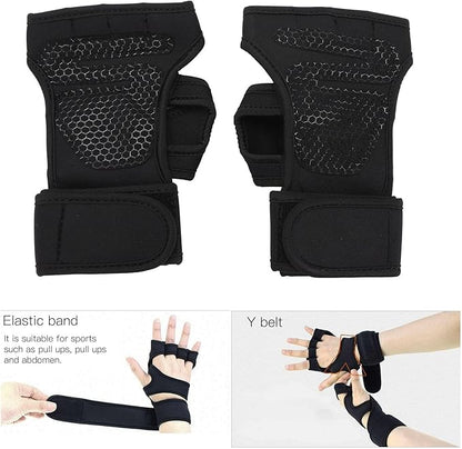 Workout Gloves for Men Gym Weight Lifting Gloves with Wrist Wrap Support Full Palm Protection Gym Gloves Exercise Fitness Training Gloves