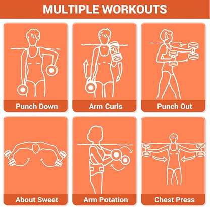 Sportneer Water Weights Aquatic Exercise Dumbbells Water Dumbbell Aerobics Workouts Set of 2 EVA Foam Pool Weights Dumbbells Set Aqua Fitness Barbells Equipment for Water Aerobics Weight Loss