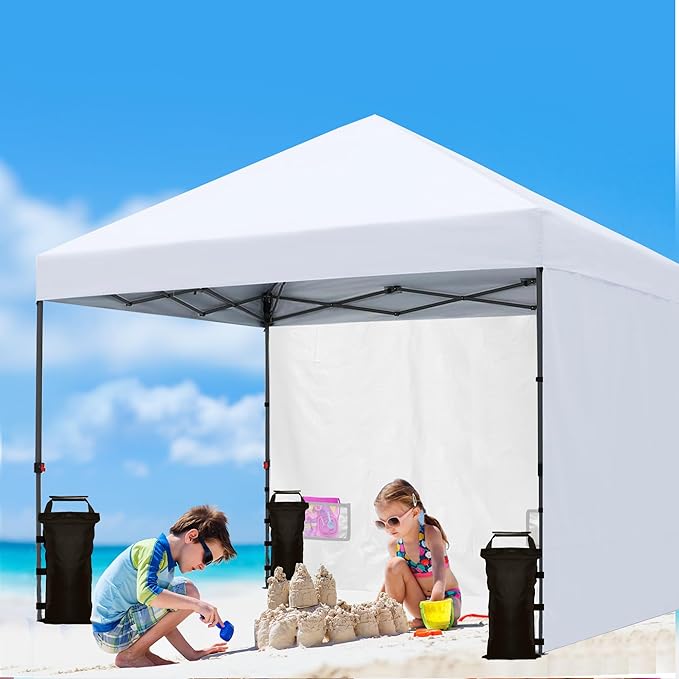 SANWAY 180 LBS (Unfilled) Sand Bags for Canopy Weights, Windproof-Portable and Durable to Secure Tents, Canopies, and Umbrellas-Black