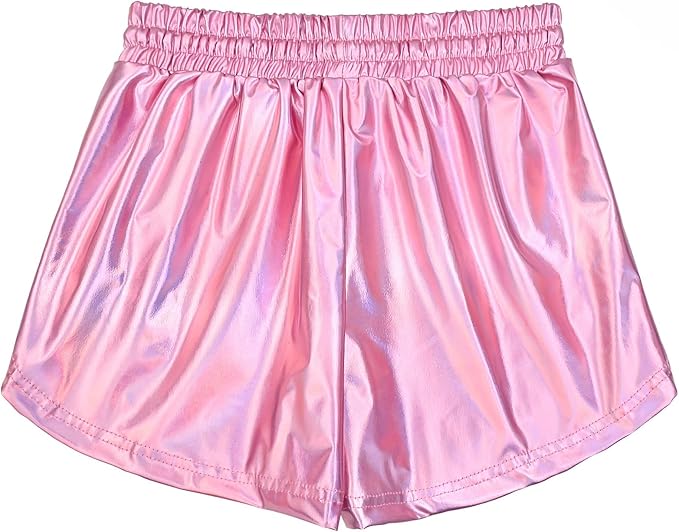 Perfashion Women's Metallic Shorts Summer Sparkly Hot Outfit Shiny Short Pants