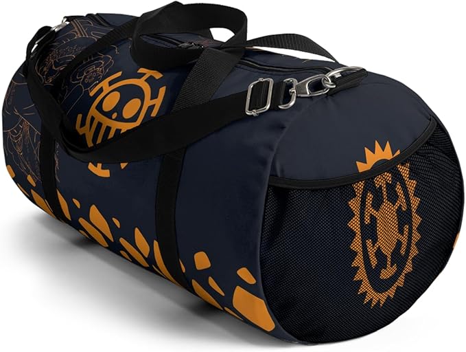 Anime Gym Bag for Women Men - Large Capacity Waterproof Workout Fitness Travel Sports Bags Fashion Street Camping ExpandaCLe Carry On Duffle Bag For Couple (Black OP) PTY