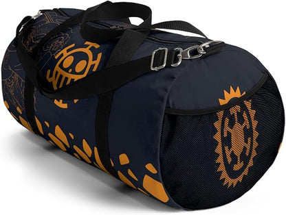 Anime Gym Bag for Women Men - Large Capacity Waterproof Workout Fitness Travel Sports Bags Fashion Street Camping ExpandaCLe Carry On Duffle Bag For Couple (Black OP) PTY