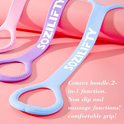 Figure 8 Resistance Band (Upgraded),Elastic Band, Stretch Bands, with Storage Bag, for Arm,Shoulder, Back,Leg Stretching Workout, Portable Home Office Elastic Ropes for Yoga, Pilates