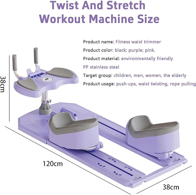 Crawling training machine,Spine Twist & Stretch Trainer,Twist Stretch Machine,3 Adjustable,Phone Holder,Detachable,for Home & Gym Use,Abdominal,Waist,and Core Training