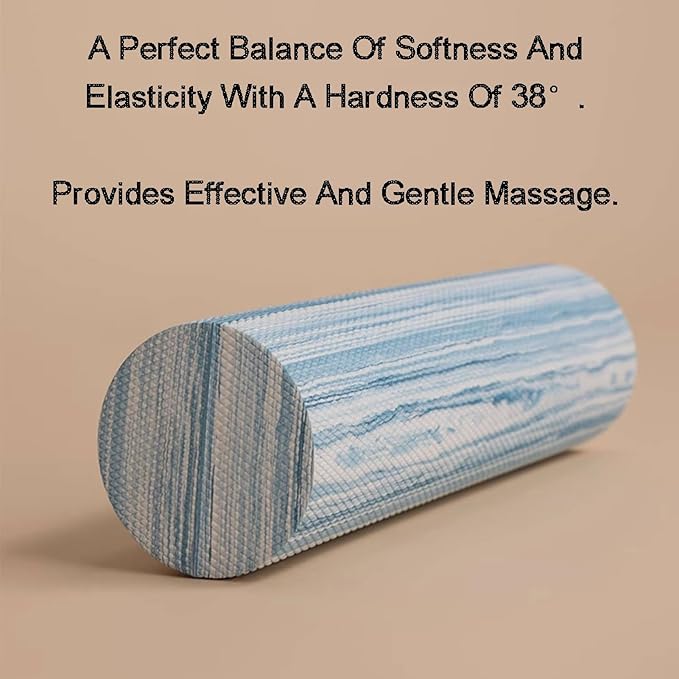 Density Foam Roller,Durable Roller for Back Massage,Deep Tissue Foam Roller Exercises,Stretching,Fitness,Yoga and Pilates(Color2)