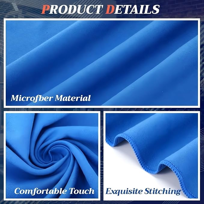 6 Pack Microfiber Gym Towels 31.5"x15.7" Quick Dry Highly Absorbing Sweat Workout Towel for Women Men Microfiber Yoga Sweat Rag for Fitness, Sports, Swimming, Tennis, Camping, 6 Colors