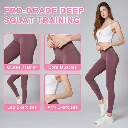 Deep Squat Machine for Women, Ab Machine for Home Gym, Adjustable Ab Trainer Bench for Full Body Workout, Sit Up Exercise Equipment for Abdominal