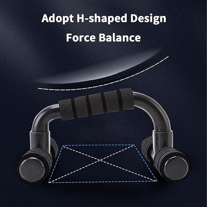 Push up Bar, Push Up Bars Strength Training, Push-up Bracket Board with Non-Slip Sturdy Structure, Push Up Bars for Men & Women, Push Up Stands Handle Gym Exercise Equipment Home Fitness(Black)