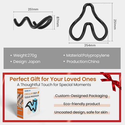 Trigger Point Massager & Psoas Release Tool, Deep Tissue Myofascial Massager for Back, Shoulder Blade, Neck & Hip Flexor Pain Relief, Scapular, Pelvic & Upper-Back Stiffness |Gifts for Men&Women