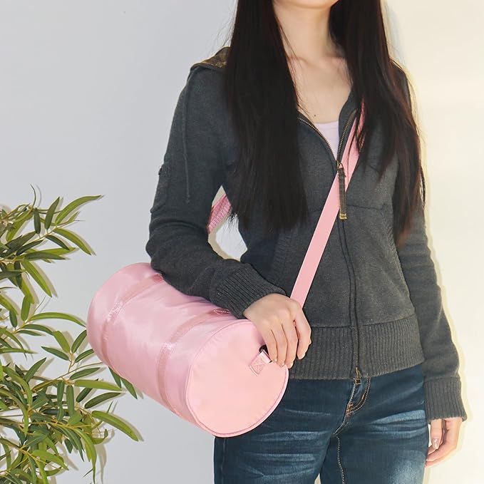 Mini Gym Bag for Women Small Duffle Bag Mini Gym Tote Bag Sport Bag for Yoga Swimming Dance (Pink)