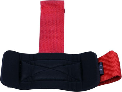 Gym Lifting Dowel Straps Neoprene Padded Wrist Wraps for Weight Training, Bodybuilding & Fitness – Wrist and Grip Support, 2 Pack (Red)