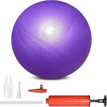 Mini Pilates Exercise Yoga Ball, 9 Inch Small Inflatable Exercise Yoga Ball,Core Training and Physical Therapy Equipment, with Pump