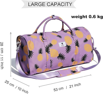 Original Floral Water Resistant Duffel Bag Gym bag Weekender Travel Bag for Gym Beach Travel Daily Bags