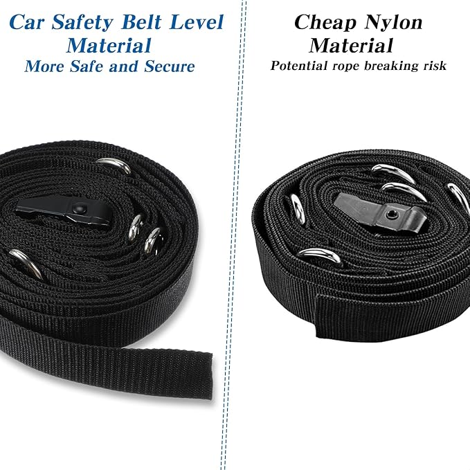 3 Pcs Door Anchor Strap for Resistance Bands, Portable Workout Resistance Band Door Anchors, Space Saving Easy Set Up Home Gym, Secure Multi Point Anchor Gym for Home Fitness