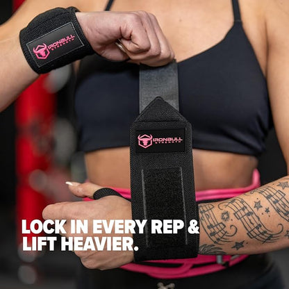 Wrist Wraps for Weightlifting (USPA & IPL Approved) - 18” Premium Quality Wrist Straps for Weightlifting - Weight Lifting Wrist Wraps with Thumb Loop - Best Gym Wrist Wraps for Lifting Weights, Curls & Dips - Lifting Wrist Wraps for Bench, Powerlifting...