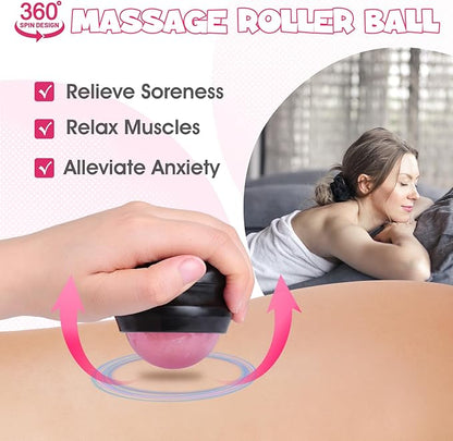 Birth Comb & Massage Roller Ball Kit for Women Labor and Delivery Essentials, Wooden Labor Comb Pregnancy Must Haves, Designed for Expectant Moms