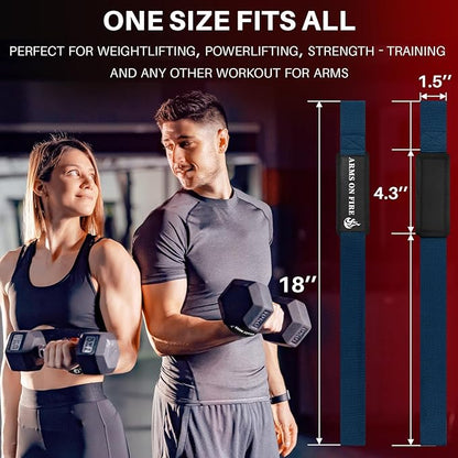 TECEUM Lifting Straps for Weightlifting Gym Strength Training - Wrist Straps with Neoprene Padded Cotton - Men & Women – Ideal for Powerlifting, Bodybuilding & Deadlifts