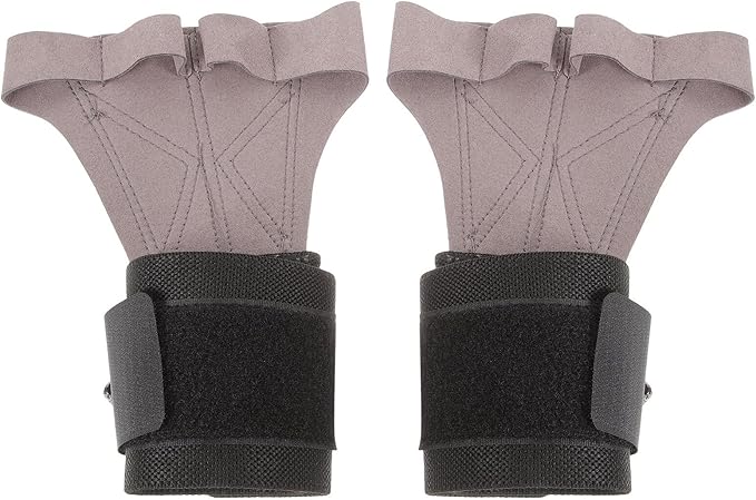 Ciieeo Gym Gloves for Men and Women Weight Lifting with Anti-Skid Grip, Sturdy Half-Finger Workout Gloves with Wrist Support for Fitness Training and Cycling, Gray Large