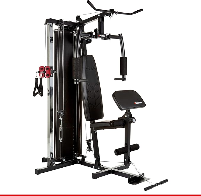 HAMMER Ferrum TX2 Training Station with Pulley System, Extensive Accessory Set for Abdomen, Back and Coo, Over 45 Exercise Options,