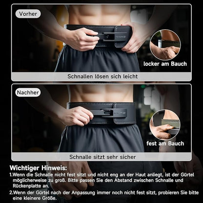 MANUEKLEAR 10mm Thick & 4inch Wide Weight Lifting Belt Lever, Lever Belt Weightlifting for Men and Women, Powerlifting Lever Gym Belt for Squat Deadlift Workout