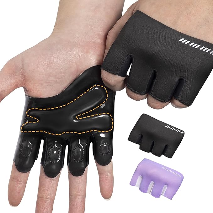 RIGWARL Weight Lifting Workout Gloves Men Women, Breathable Barehand Gym Gloves for Weightlifting Rowing Exercise Training Fitness Crossfit WODs