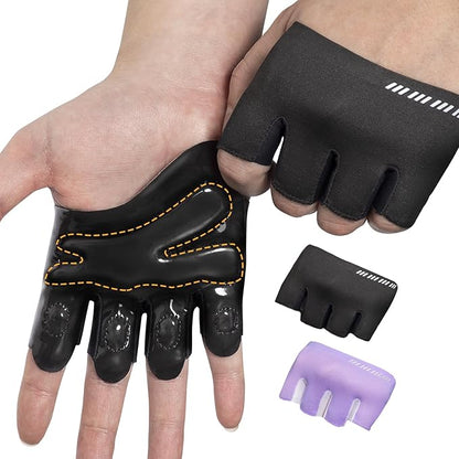 RIGWARL Weight Lifting Workout Gloves Men Women, Breathable Barehand Gym Gloves for Weightlifting Rowing Exercise Training Fitness Crossfit WODs