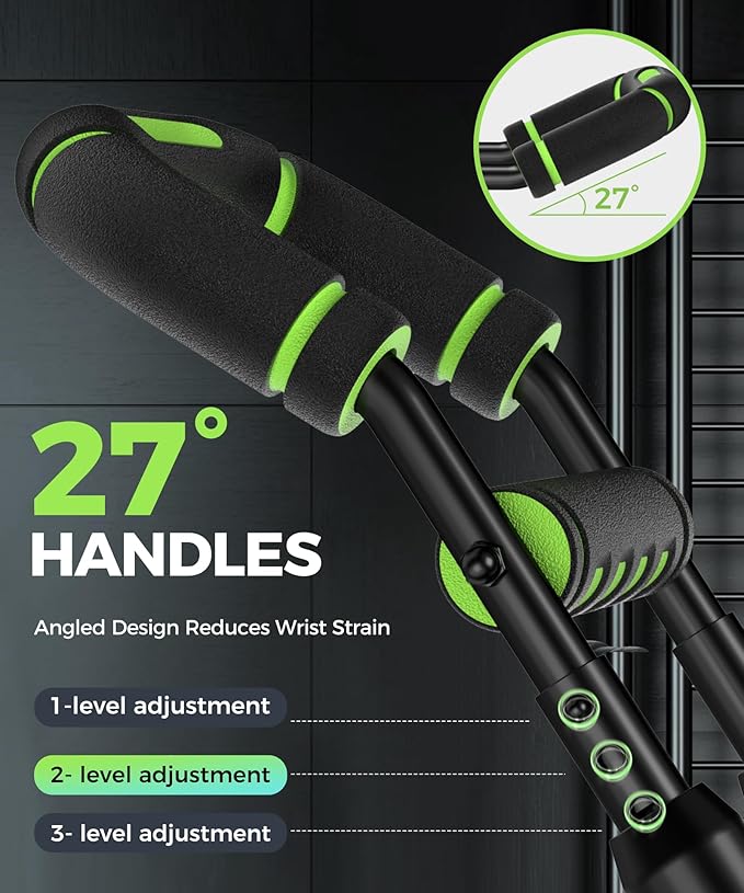 Twister Arm Trainer, Adjustable 5 Resistance Levels (40-130 lbs) Chest & Arm Workout Equipment for Men & Women, Ergonomic Home Gym Strength Trainer with Anti-Slip Handles & Carry Bag (Green)
