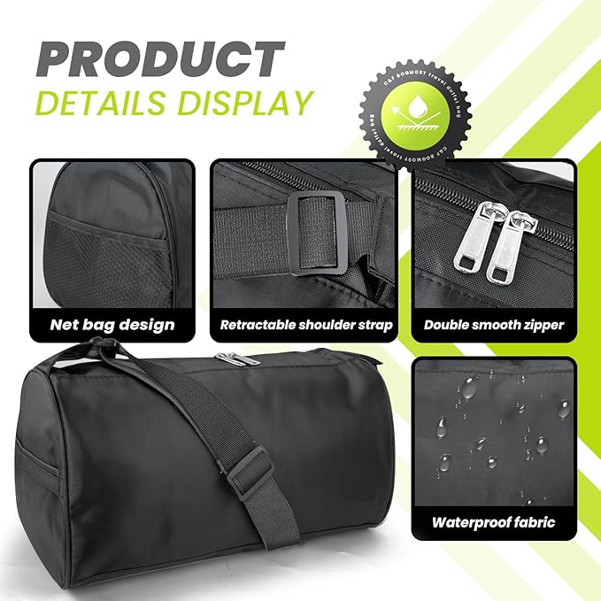 C&F BOGMOST Small Travel Duffel Bag Foldable Waterproof Gym Bag for Gym Beach Swim Bags Men Women Duffle Bag Lightweight Oxford Cloth Sports Bags -Grass Green