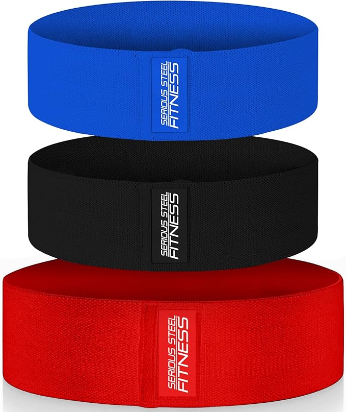Serious Steel Fitness Hip and Glute Activation Band | Squat & Deadlift Warm-up Band for HIPS and Glutes
