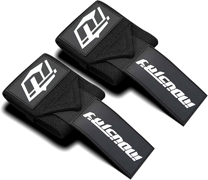Industry Wrist Wraps - No Thumb Loop Lifting Straps - Wrist Straps For Men & Women. Gym, Crossfit, Power Lifting, Body Building, Weightlifting, Deadlift