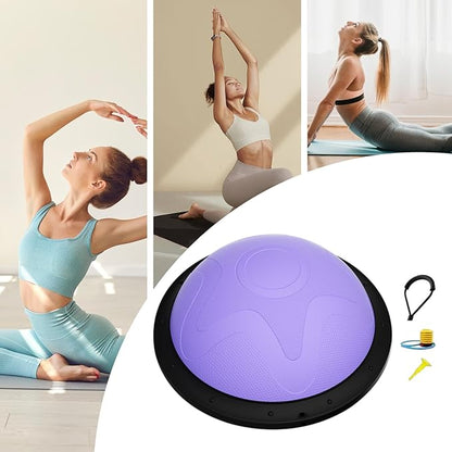 Balance Training Ball, Half Core Exercising Equipment, Core Workout Stability Ball, Fitness for Men Women Family Home Yoga Gym Studio