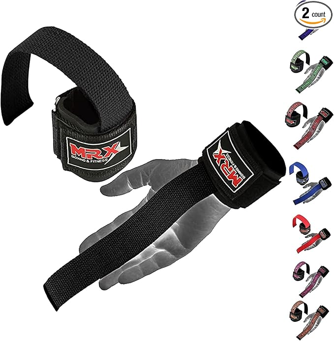 MRX Lifting Strap for Weightlifting Deadlift Straps for Powerlifting with Wrist Wrap Support for Strength Training Bodybuilding Wrist Straps for Weight Lifting|