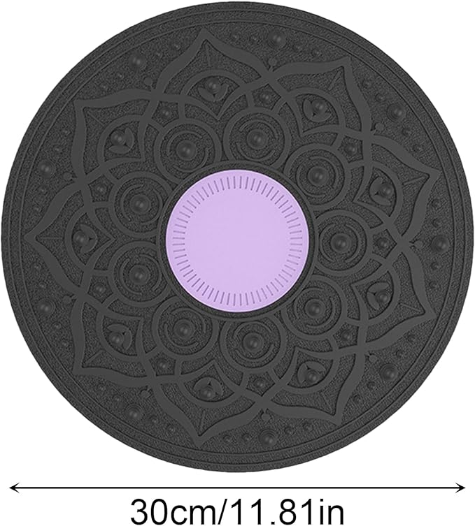 Wobble Board Adult,Standing Balance With Massage Points, 360 Degree Rotation, Workout Core Trainer For Home Gym Yoga Training