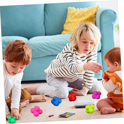 Hemoton 6pcs Exercise Balls Fitness Reaction Balls Hexagonal Reflex Sports Training Fun Training Toys for Boys and Girls