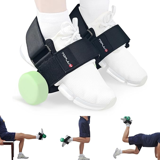 Dumbbell Foot Attachment, Tibialis Trainer, Adjustable Ankle Weights, Ankle Straps for Weight Lifting, Leg Workouts at Home for Hip Flexors, Shin Splint, Hamstring Curls, Leg extensions