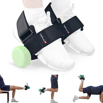 Dumbbell Foot Attachment, Tibialis Trainer, Adjustable Ankle Weights, Ankle Straps for Weight Lifting, Leg Workouts at Home for Hip Flexors, Shin Splint, Hamstring Curls, Leg extensions