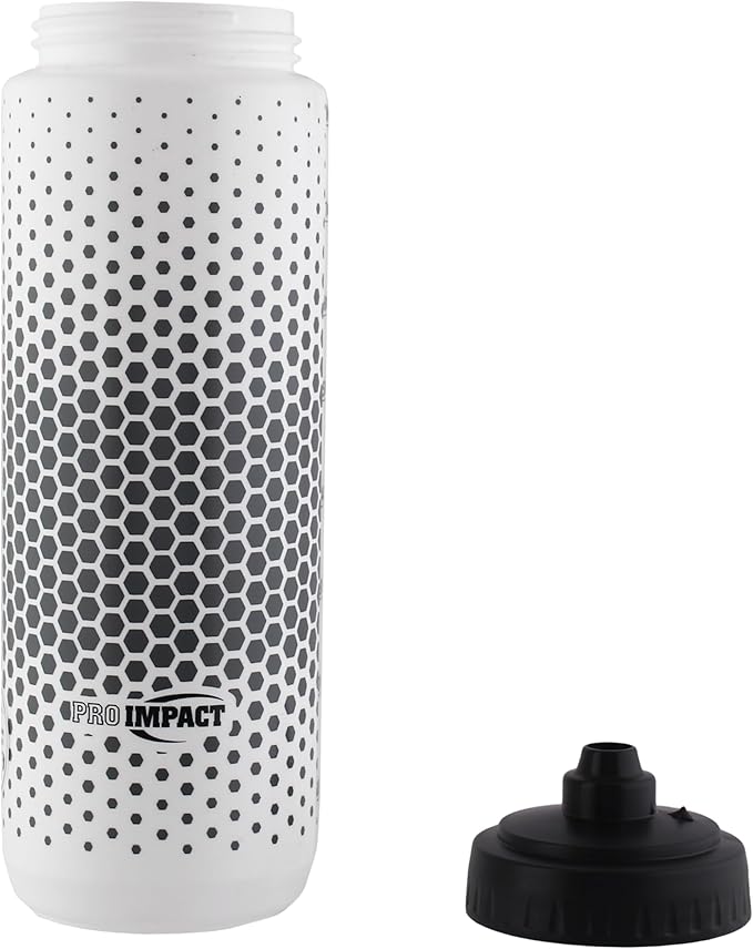 Pro Impact 28 Oz Squeeze Sports Water Bottle – BPA-Free, Multipurpose Squeeze Hydration Bottle with Push-Pull Nozzle – Gym, Running, Cycling, Soccer, Yoga, Pilates, Fitness, Basketball & more