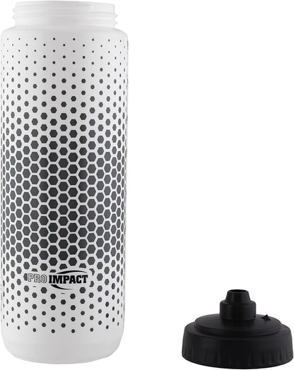Pro Impact 28 Oz Squeeze Sports Water Bottle – BPA-Free, Multipurpose Squeeze Hydration Bottle with Push-Pull Nozzle – Gym, Running, Cycling, Soccer, Yoga, Pilates, Fitness, Basketball & more