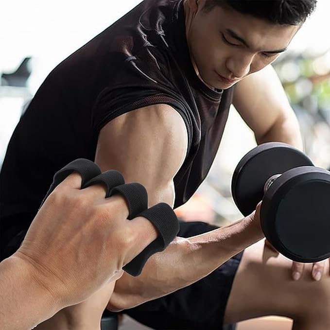 Luxshiny Weightlifting Gloves for Men Non-Slip Palm Protector Fingerless Gym Hand Grips with Wrist Support for Fitness Training and Pull Ups