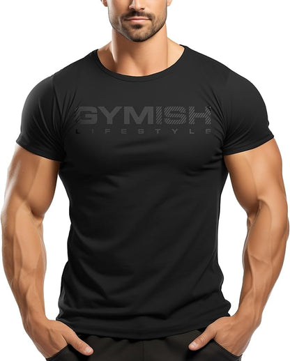 Gymish Lifestyle Gym Therapy Back Printed Men's Shirts Hardcore Gym Workout T-Shirt