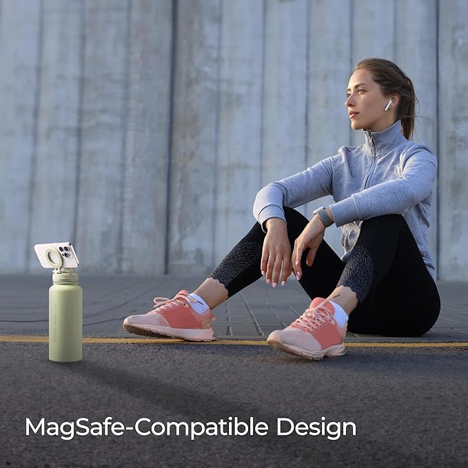 ZTAR Insulated Stainless Steel Water Bottle – Compatible with Magsafe usable as Tripod, Leak-Proof, Keeps Drinks cool or warm, For Travel, Gym, and Office, Ideal Gift for Women, Men & Kids, 22 oz