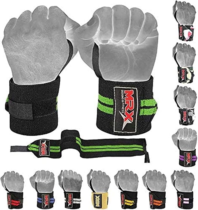 MRX Weight Lifting Gym Training Wrist Wraps for Wrist Support Bodybuilding Workout Wrap Men/Women