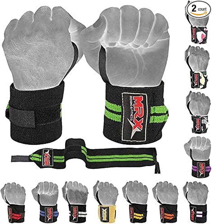 MRX Weight Lifting Gym Training Wrist Wraps for Wrist Support Bodybuilding Workout Wrap Men/Women