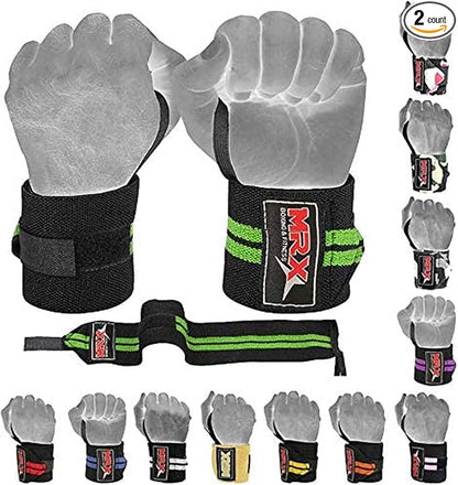 MRX Weight Lifting Gym Training Wrist Wraps for Wrist Support Bodybuilding Workout Wrap Men/Women