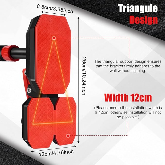 Door Pull Up Bar Doorway Chin Up Bar for Home 76-100 cm (29.92in-39.37in) No Screws Home Workout Equipment