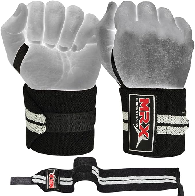 MRX Weight Lifting Gym Training Wrist Wraps for Wrist Support Bodybuilding Workout Wrap Men/Women