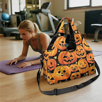 Gym Bag with Yoga Mat Holder Large Tote Bag With Multi Pockets for Women Men Dry Wet Separated Pocket Carryall Yoga Tote Bag for Pilates Travel Workout Office