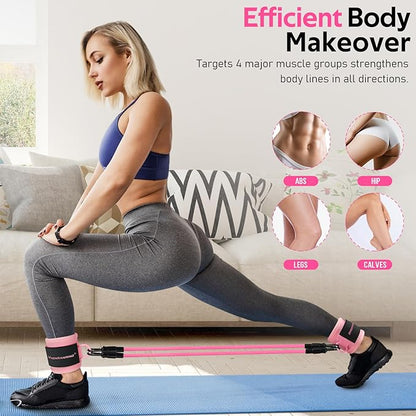 Ankle Resistance Bands with Cuffs, Ankle Bands for Working Out, Ankle Resistance Band for Legs and Glutes Workout Equipment, Butt Exercise Equipment for Women