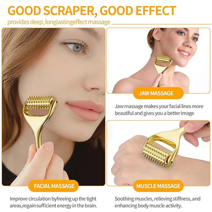 Running man Acupuncture Roller-Skin Care Face Massager, Face Acupressure Roller-Deep Tissue Massage Tool for Face, Massage Roller-Muscle Pain Relief and Musle Relaxation